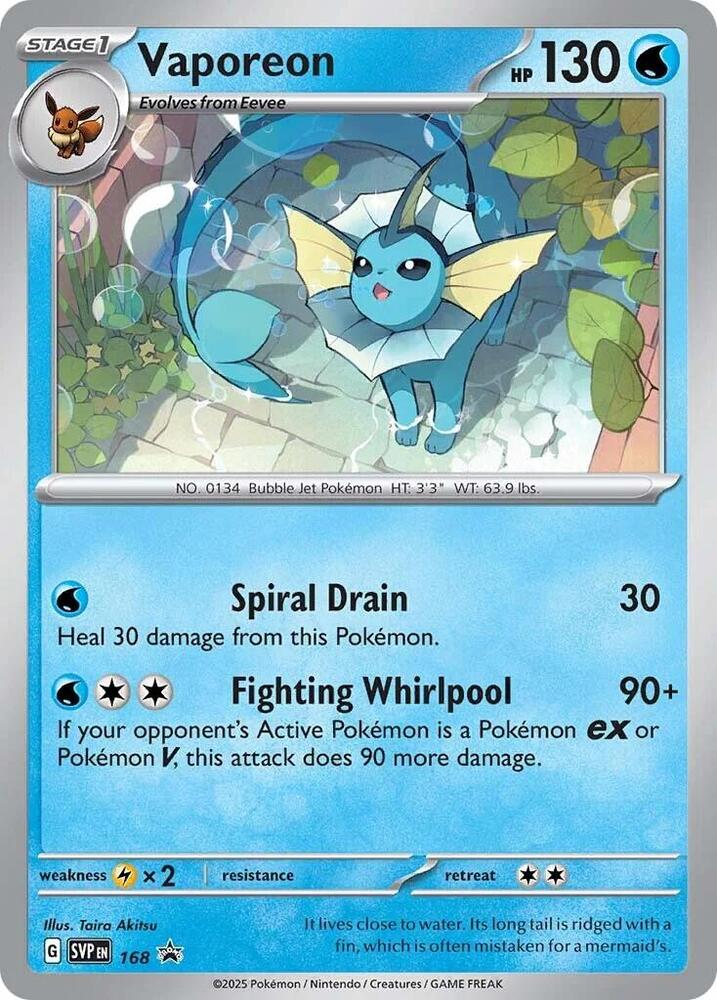 Vaporeon - 168 - SVP Promo