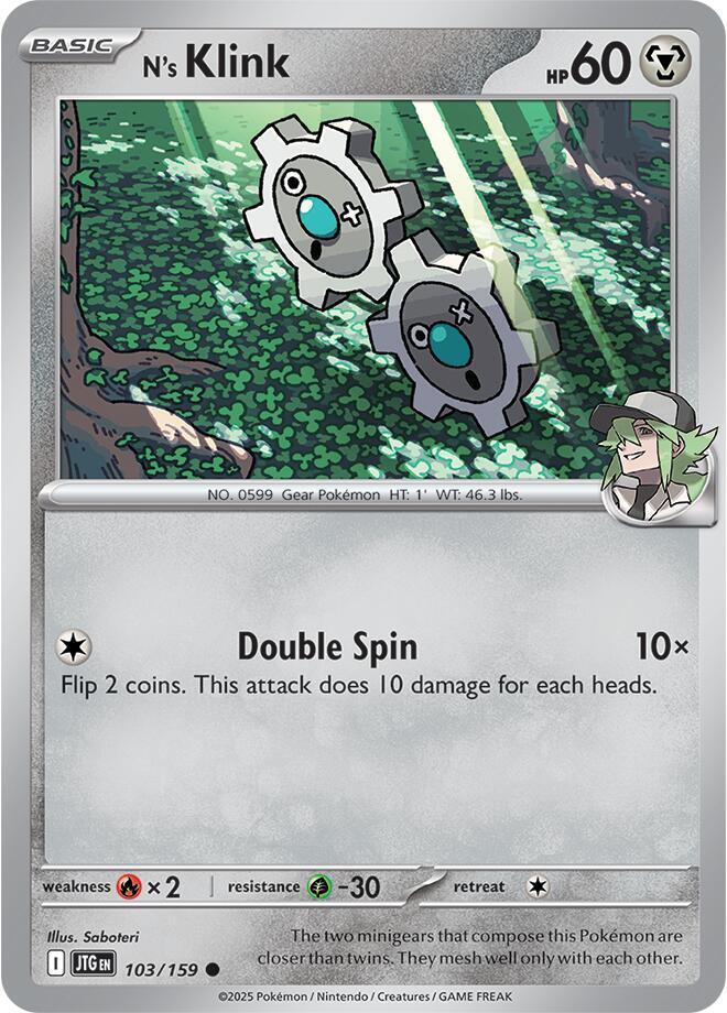 N's Klink - Reverse Holo - Common - 103/159