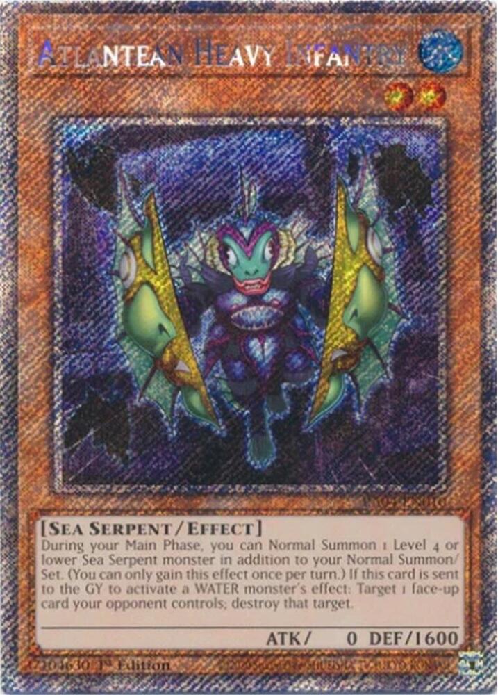 Atlantean Heavy Infantry - Platinum Secret Rare - 1st Edition - RA04-EN010