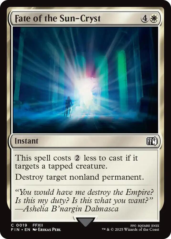 Fate of the Sun-Cryst - FINAL FANTASY (Foil)