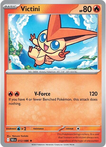 Victini - SV: Black Bolt (Holofoil) 012/086