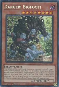 Danger! Bigfoot! (Prismatic Secret Rare) - 1st Edition - MP25-EN140