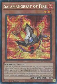 Salamangreat of Fire (Prismatic Secret Rare) - 1st Edition - MP25-EN144