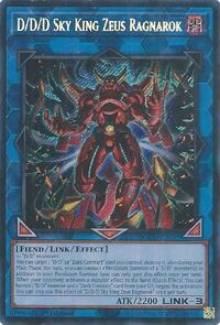 D/D/D Sky King Zeus Ragnarok (Secret Rare) - 1st Edition - DOOD-EN049