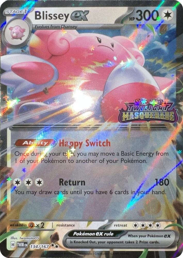 Blissey ex (Twilight Masquerade Stamped) - Double Rare - 134/167
