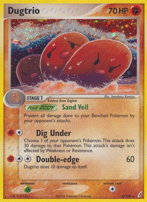 Dugtrio - 5/100 (holofoil)