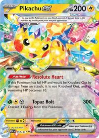 Pikachu ex - 057/217 (Holofoil)