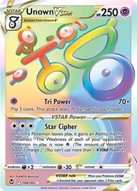 Unown Vstar - Holofoil - 199/195