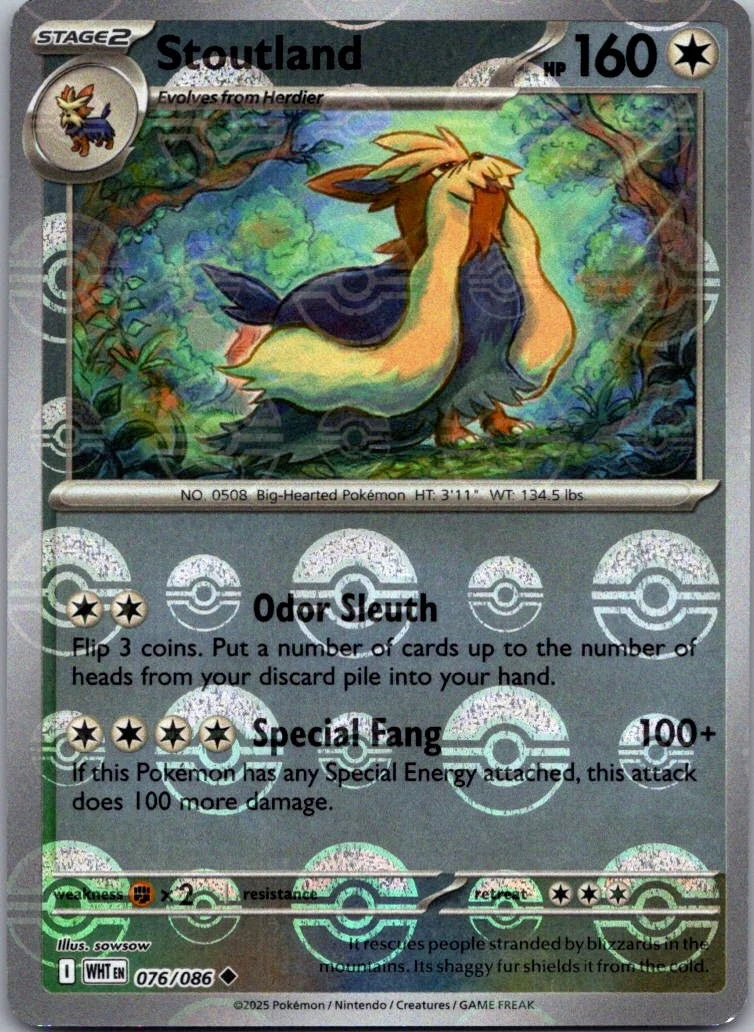 Stoutland - Poke Ball Holo - 076/086