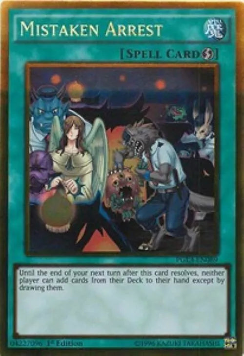 Mistaken Arrest - Gold Rare - 1st Edition - PGL3-EN089