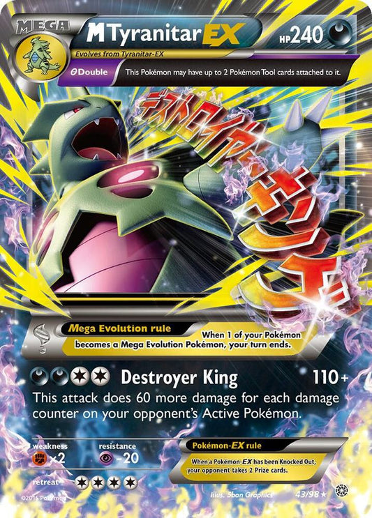 M Tyranitar EX - 43/98 - Holofoil