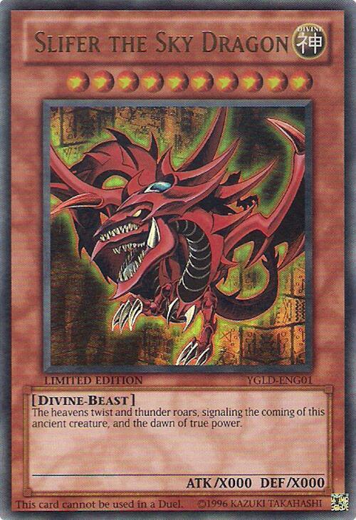 Slifer the Sky Dragon - Ultra Rare - Limited - YGLD-ENG01