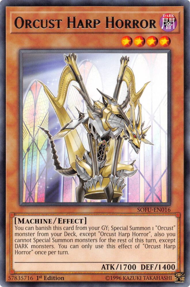 Orcust Harp Horror - Rare - 1st Edition - SOFU-EN016