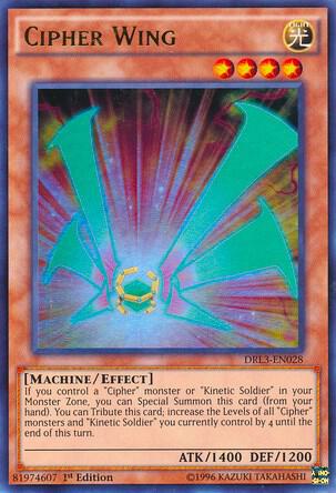 Cipher Wing - Ultra Rare - 1st Edition - DRL3-EN028