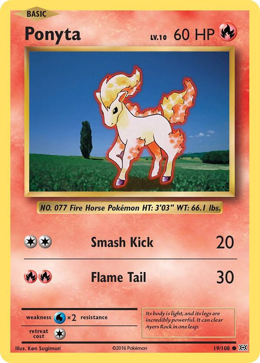 Ponyta - Common - Reverse Foil - EVO EN - 19/108