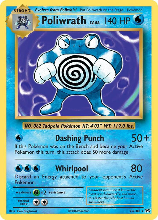 Poliwrath - Rare - Foil - XY EN - 25/108