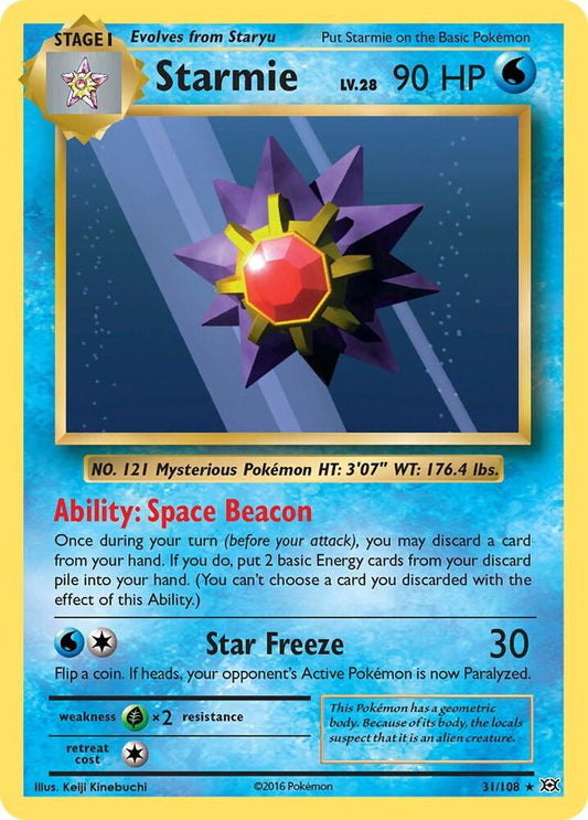 Starmie  - Rare - Reverse Foil - EVO EN - 31/108