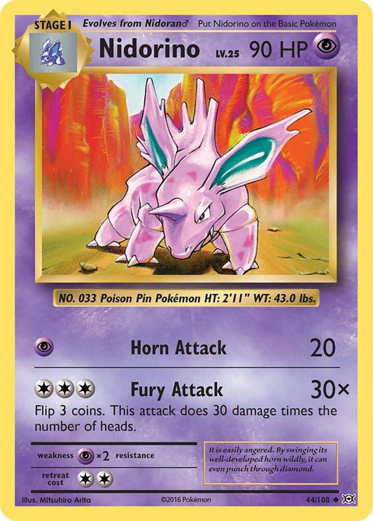 Nidorino - Uncommon - Reverse Foil - EVO EN - 44/108