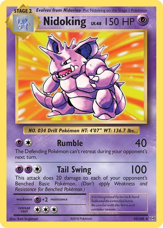 Nidoking - Rare - Foil - EVO EN - 45/108