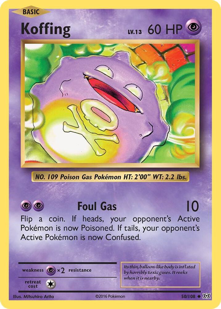 Koffing  - Uncommon - Reverse Foil - EVO EN - 50/108