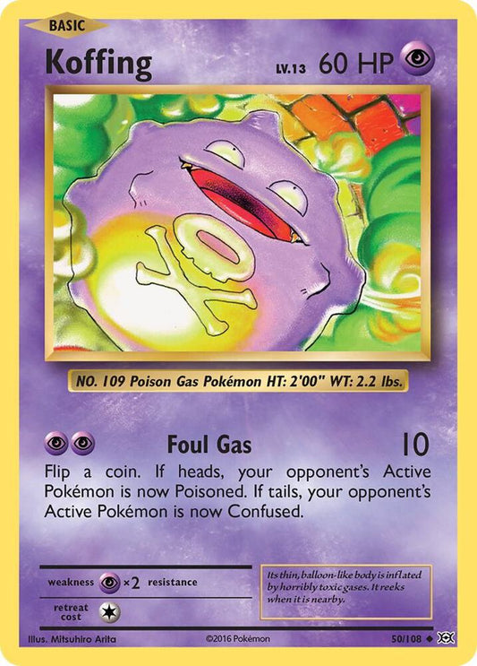 Koffing  - Uncommon - Reverse Foil - EVO EN - 50/108