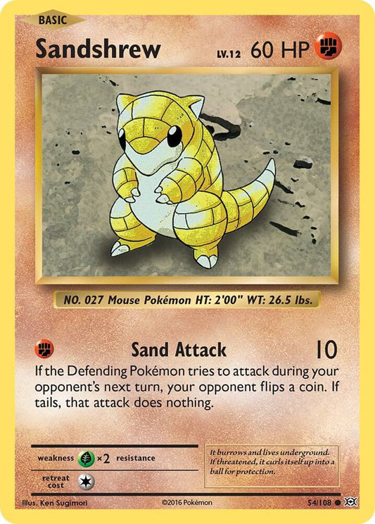 Sandshrew - Common - Reverse Foil - EVO EN - 54/108