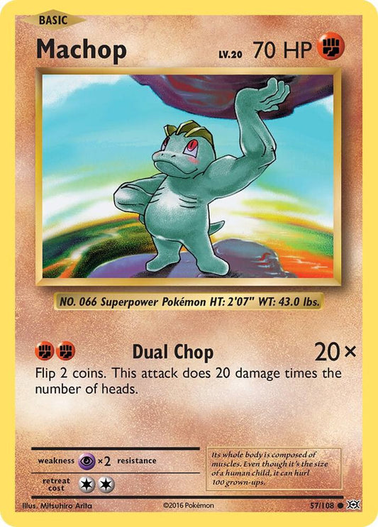 Machop - Common - Reverse Foil - EVO EN - 57/108