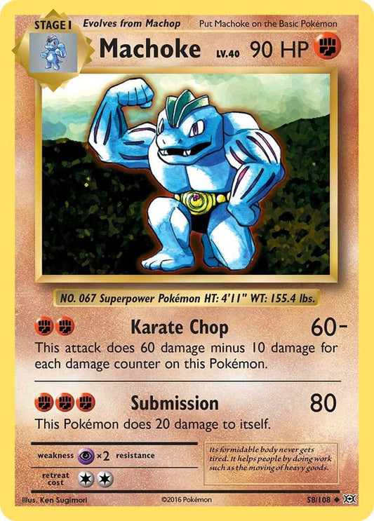 Machoke - Uncommon - Reverse Foil - EVO EN - 58/108