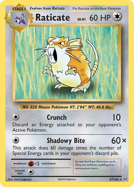 Raticate - Rare - Reverse Foil - EVO EN - 67/108