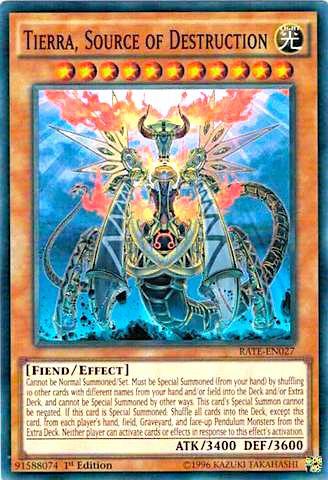 Tierra, Source of Destruction - 1st Edition - RATE-EN027