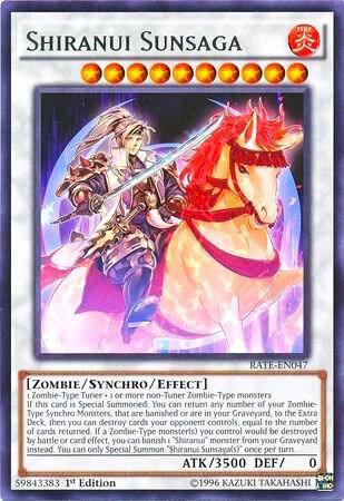 Shiranui Sunsaga - Rare - 1st Edition - RATE-EN047