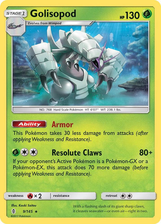 Golisopod - Rare - Reverse Foil - SM EN - 9/145