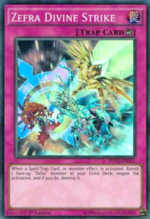 Zefra Divine Strike - super rare - 1st edition - PEVO-EN051