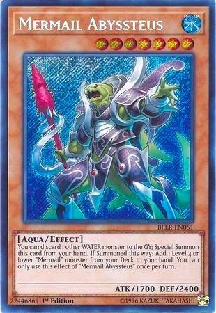 Mermail Abyssteus - Secret Rare - 1st Edition - BLLR-EN051