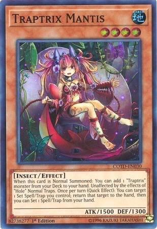 Traptrix Mantis - Super Rare - 1st Edition - COTD-EN030