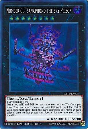 Number 68: Sanaphond the Sky Prison - Super Rare - Limited Edition - CT14-EN008