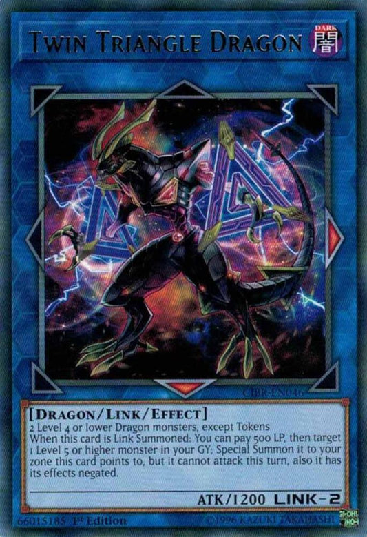 Twin Triangle Dragon - Rare - 1st Edition - CIBR-EN046