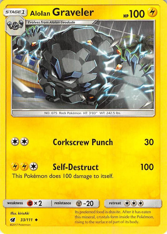 Alolan Graveler - Reverse Holofoil - 33/111