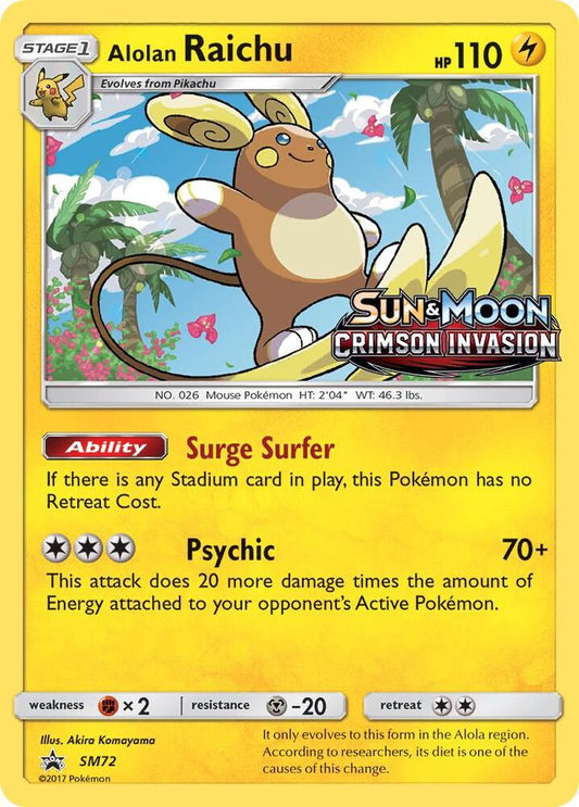 Alolan Raichu (Prerelease) - Promo - SM72