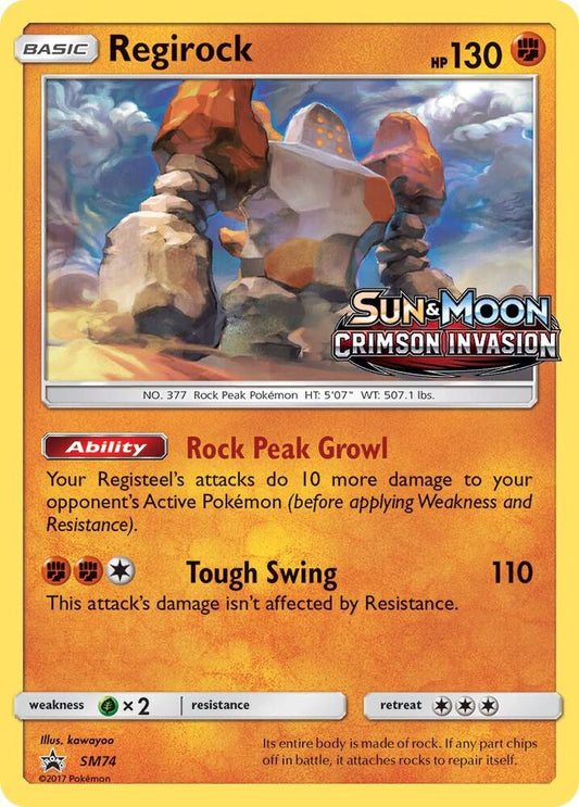 Regirock (Prerelease) - Promo - SM74