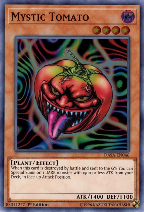 Mystic Tomato - Super Rare - 1st Edition - DASA-EN046