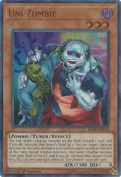 Uni-Zombie - Ultra rare - 1st Edition - BLRR-EN074