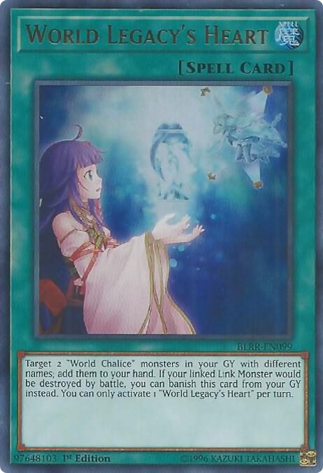 World Legacy's Heart (Ultra Rare) - 1st Edition - BLRR-EN099