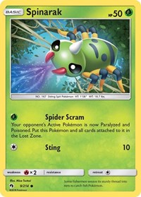 Spinarak - Reverse Holofoil - 9/214