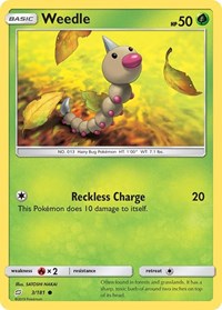 Weedle - Reverse Holofoil - 3/181