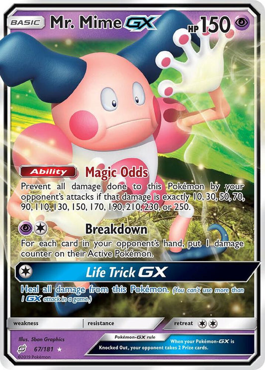 Mr. Mime GX - Holofoil - 67/181