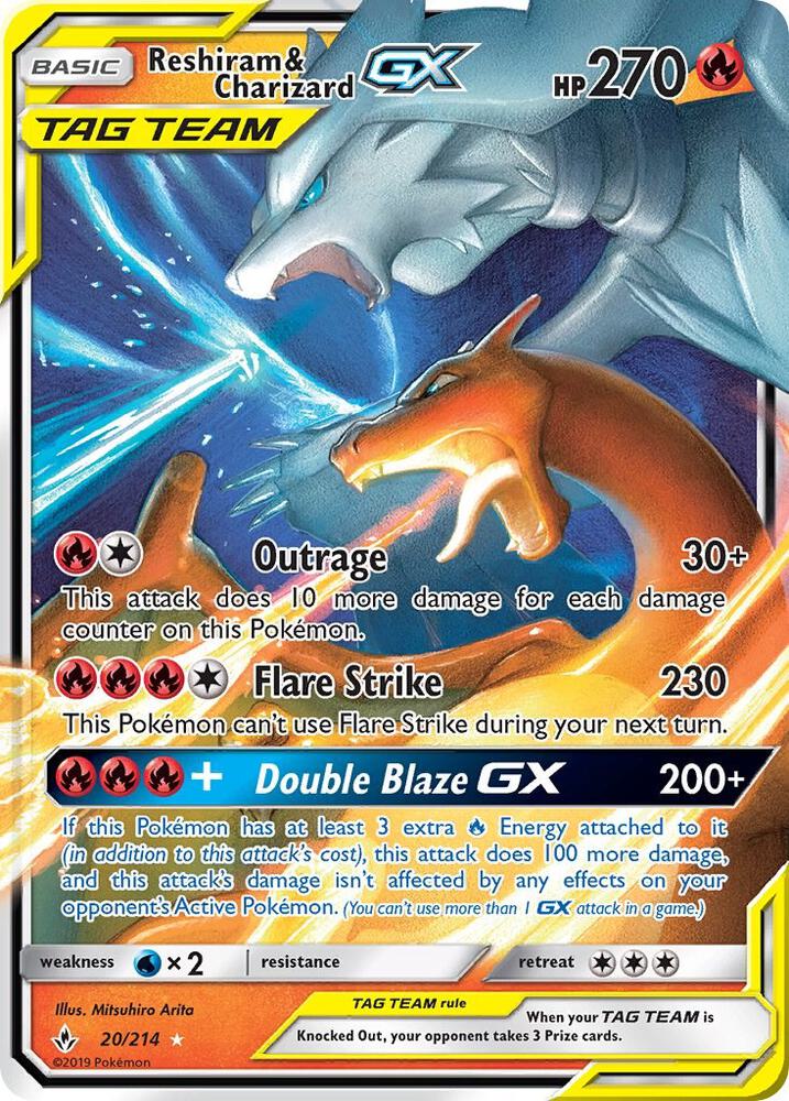 Reshiram & Charizard GX - 20/214