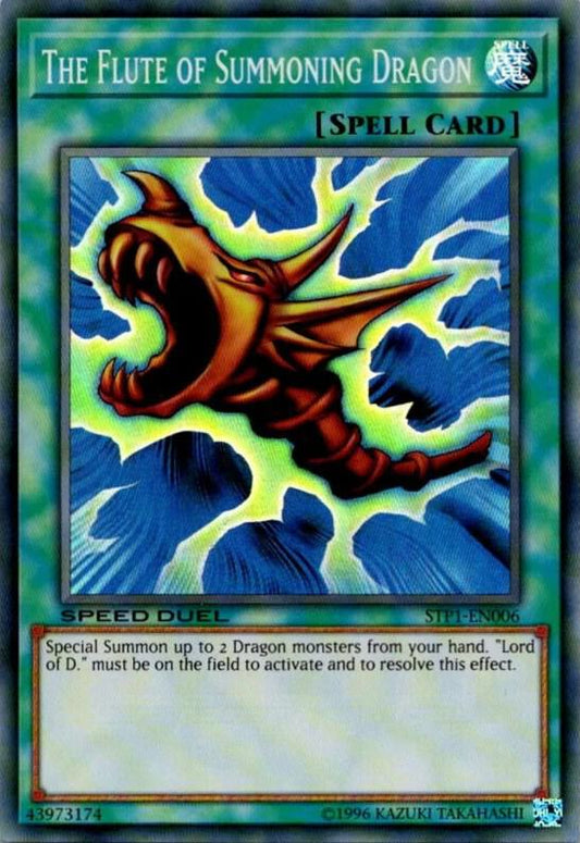 The Flute of Summoning Dragon (Super Rare) - Unlimited - STP1-EN006