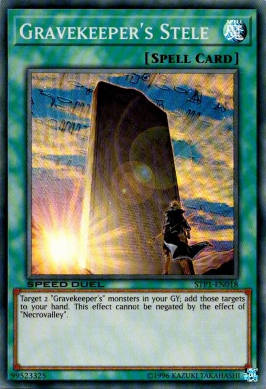 Gravekeeper's Stele (Super Rare) - Unlimited - STP1-EN018