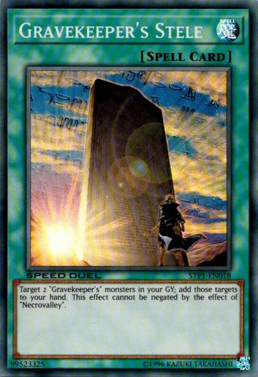 Gravekeeper's Stele (Super Rare) - Unlimited - STP1-EN018